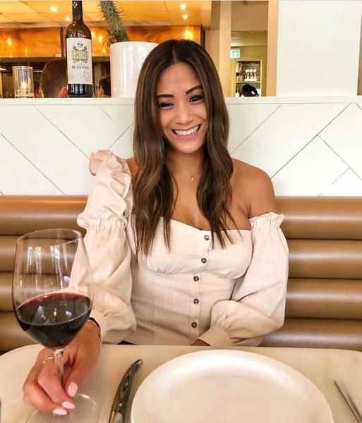 

retro plaid pattern slash neck single shoulder shirt women buttons slim short blouse asymmetric long sleeve, White