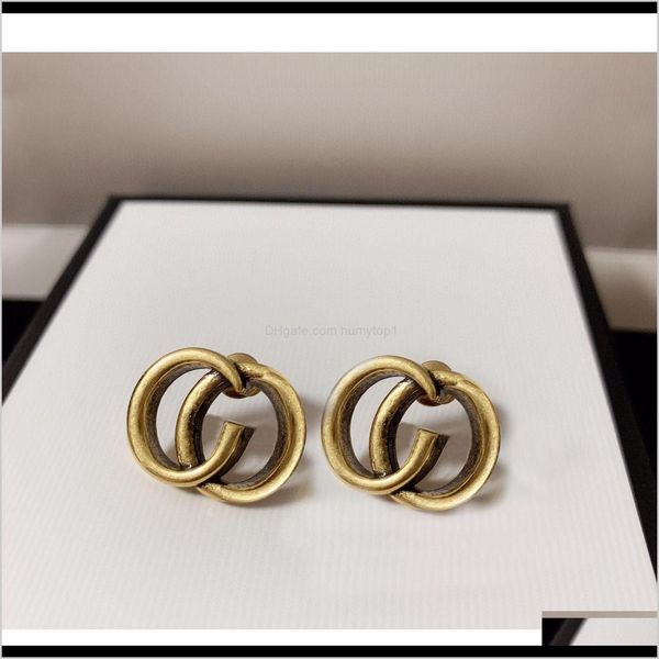 

fashion hoop earrings aretes orecchini for women party wedding lovers gift jewelry engagement with box hb1217 gqsbn urwcm 1ofln, Golden;silver