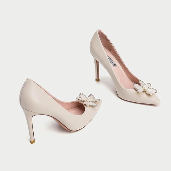 

dress shoes high heel women thin point toe bridal woman heels pumps, Black