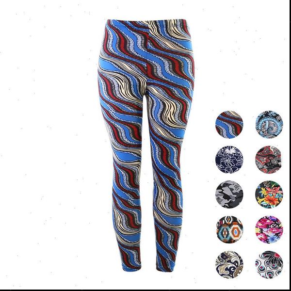 

yesello summer print flower leggings leggins plus size women leggings pantalones leggings soft skin material nine female leggins, Black