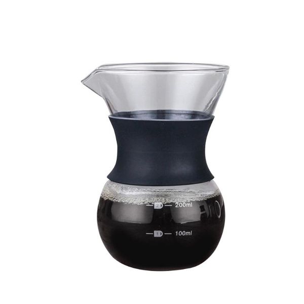 

coffee pots glass kettle with stainless steel filter drip brewing brewer pot dripper barista pour over maker
