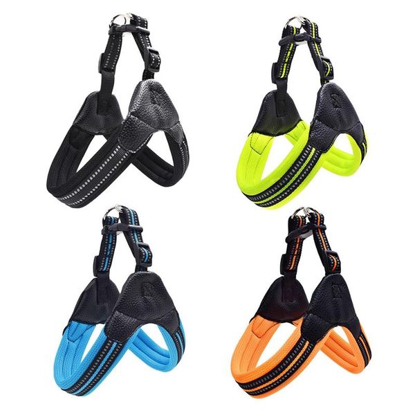 

dog collars & leashes nylon heavy duty pet harness collar padded extra big large medium small harnesses vest husky dogs supplies