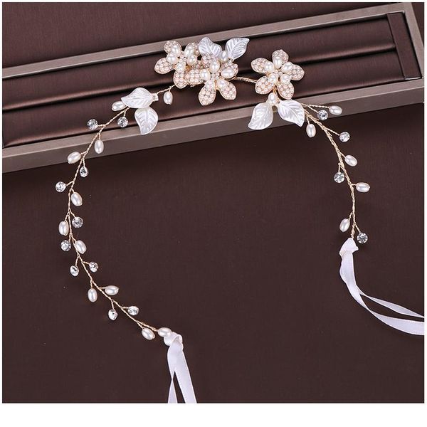 

ailibride pearl headband flower pearl gold hair vine tiara bride hair jewelry wedding headband headpiece bridal hair ac jllxfw
