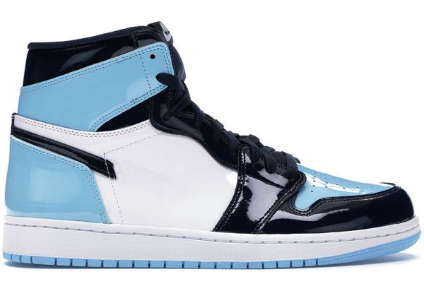 

mens 1 high og nc blue basketball shoes 1s black sports sneakers size ship