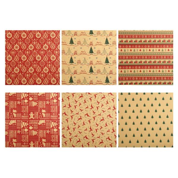 

other arts and crafts 6pcs gift packaging craft paper christmas elements bouquet wrapping