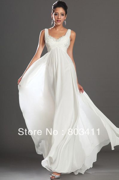 

party dresses fabulous empire tank sleeveless white chiffon evening, White;black