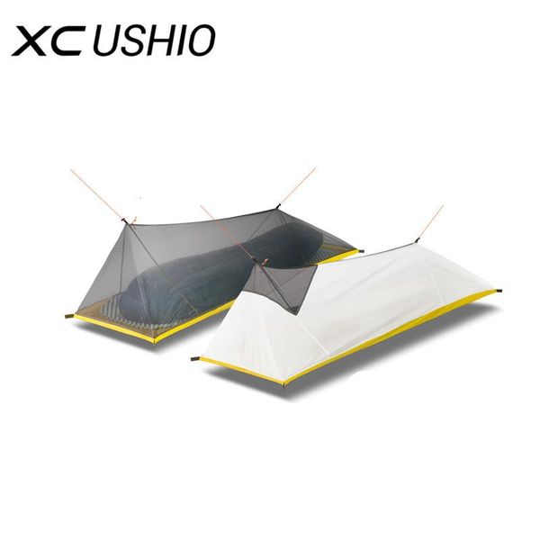 

ultralight 4 seasons inner mesh tent 260g only single person outdoor summer camping tent mosquito net for fishing tourist picnic
