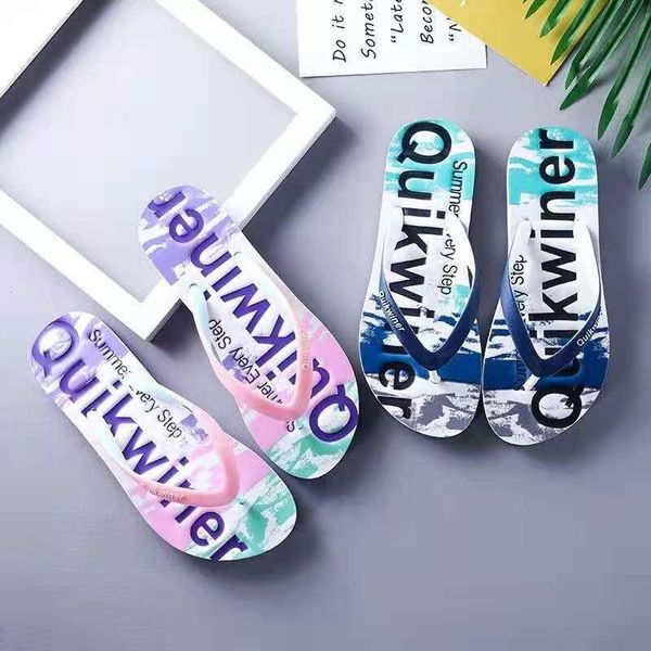 

slippers flip flop women's wear 2021 antiskid beach korean couple cool home fashion, Black