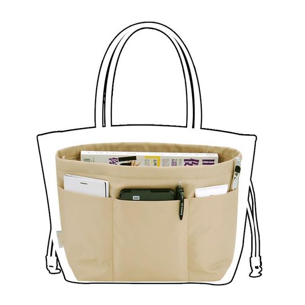 

cosmetic bags & cases bag in organizer handbag purse insert large capacity nylon portable finishing inside