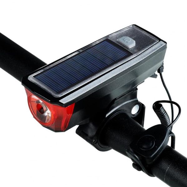 

bike lights bicycle light 1 set waterproof front rear horn usb charging solar energy tail accessories