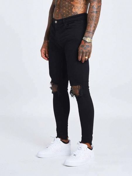 

romwe guys ripped jeans y6q6#, Blue