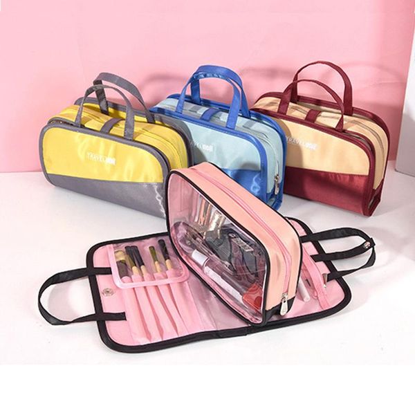 

cosmetic bags & cases transparent makeup bag women make up organizer beauty case rushed travel wash pouch neceser mujer toiletry
