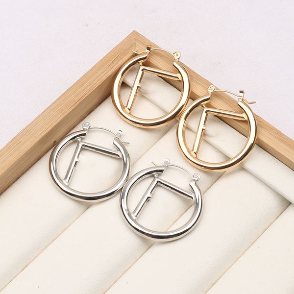 

2 colors 18k gold plated 925 silvrer luxury brand designers letters stud clip chain geometric famous women crystal rhinestone pearl earring, Golden;silver