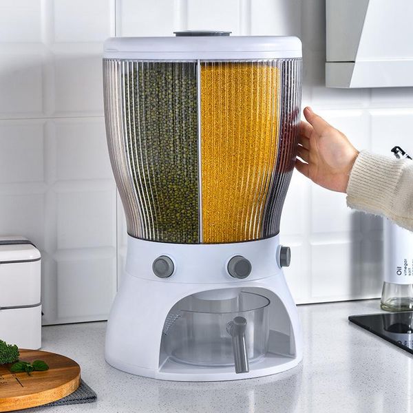 

storage bottles & jars household 20 kg press type rice bucket moisture-proof thickened creative tank