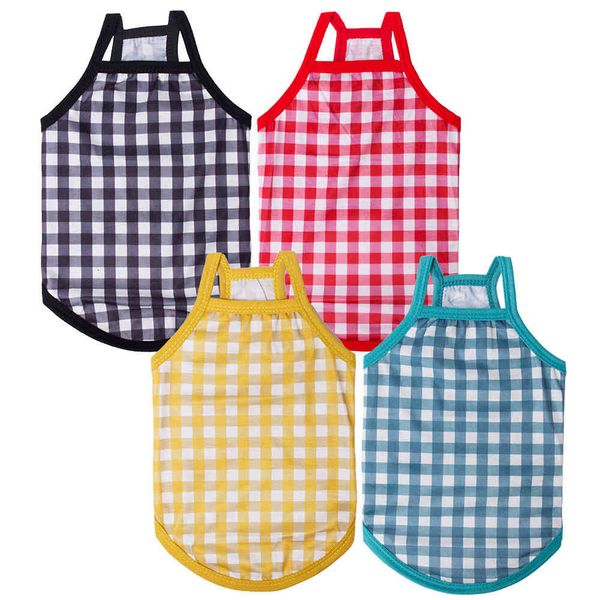 

dog cloth summer thin plaid suspender vt pet long term