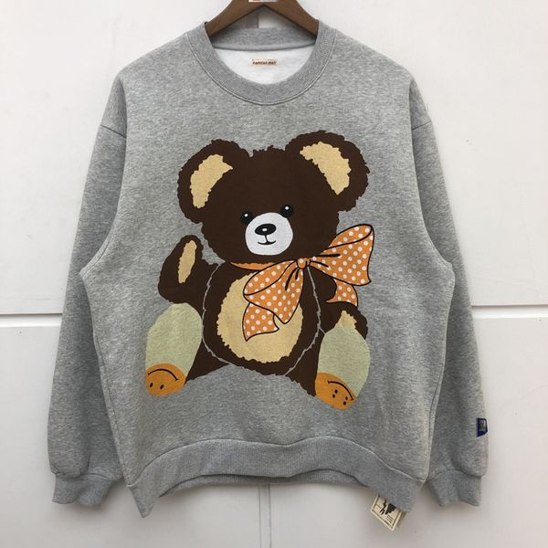 

gray sweat crewneck female kapital sweater with hoodie harajuku w0ft, Black