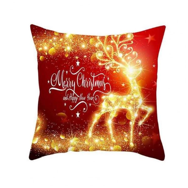 

pillow case christmas gift cushion cover decorations for home navidad 2021 noel xmas ornaments decor year 2022