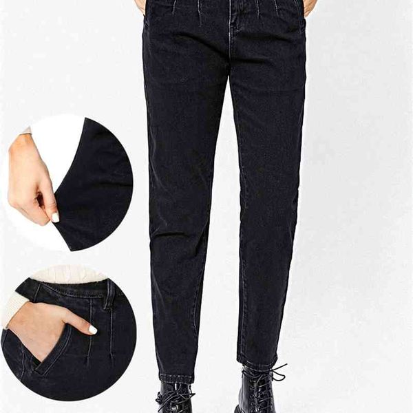 Jeans femininos mulher cintura alta calças calças para mulheres baggy jeans bananas jean roupas indefinidas mulher calças 210629