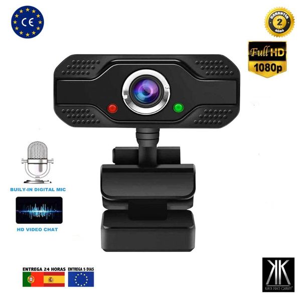 

webcams webcam 1080p web camera with microphone lapcomputer deskpc video conference recording games rotary clip