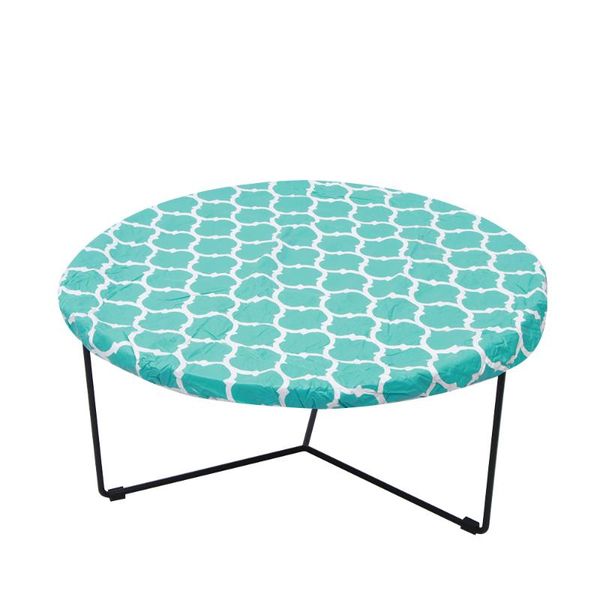 

table cloth indoor outdoor terrace round fitting tablecloth flannel elastic edge waterproof plastic cover dustproof