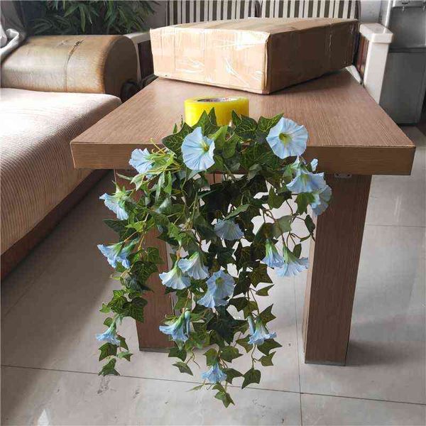 65cm cesta de suspensão artificial manhã glória vasos de flores decorativas manma petunia orquídea flores decoração de casa decoração de casamento 2112577