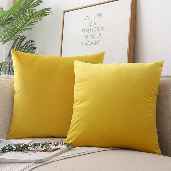 

pillow four seasons universal nordic bolster square cushion cover sofa rectangular back velvet pillowcase covers