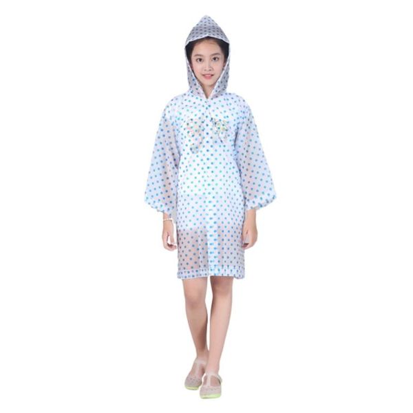 

raincoats polka dot eva reflective lovely breathable women girl coat and rain coats figure-fitting transparent slim