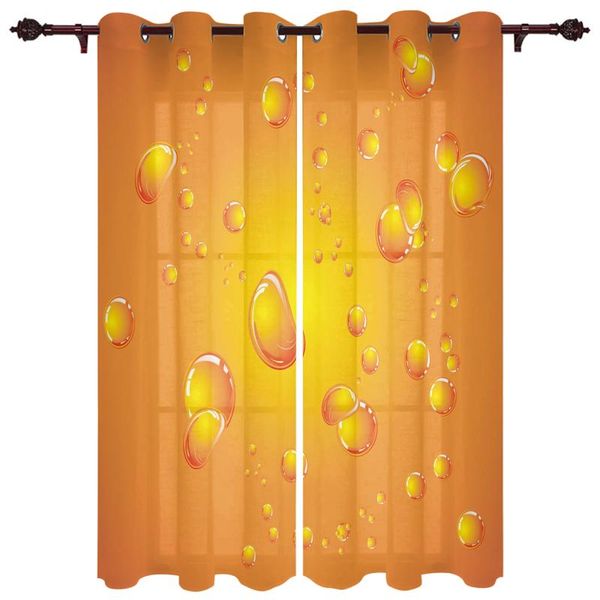 

curtain & drapes living room curtains bubbles orange bright home decoration for the kitchen study bathroom window valance