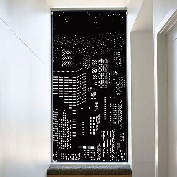

curtain & drapes 40# curtains shades cutains with city night designs for bedroom decor living room decoration window
