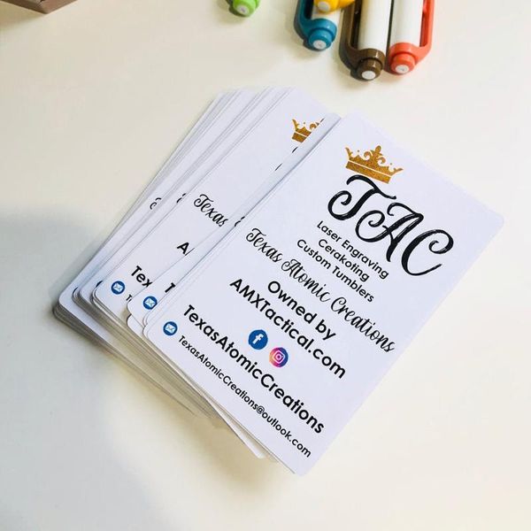 

greeting cards custom small business logo thank you marketing