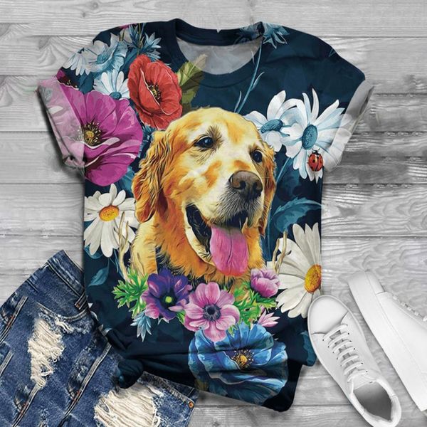 

2021 t-shirt plus size women short sleeve 3d digital printed o-neck tee tee shirt blusas mujer, White