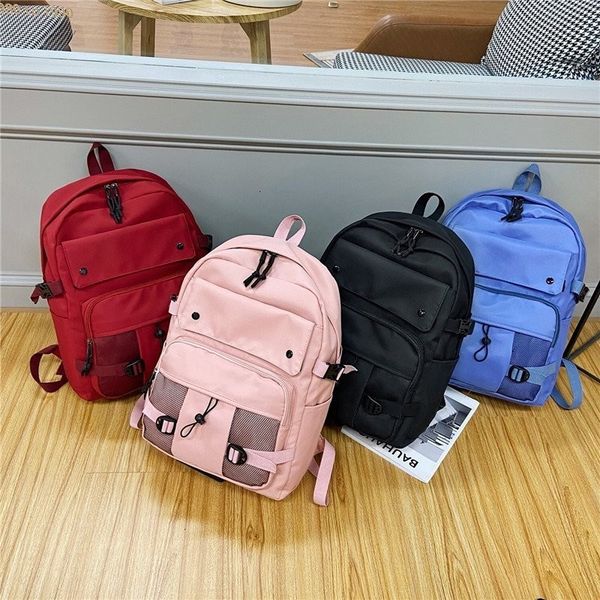 

backpack naylon fashion miss rucksack harajuku girl school bags trend simple student large female qstz