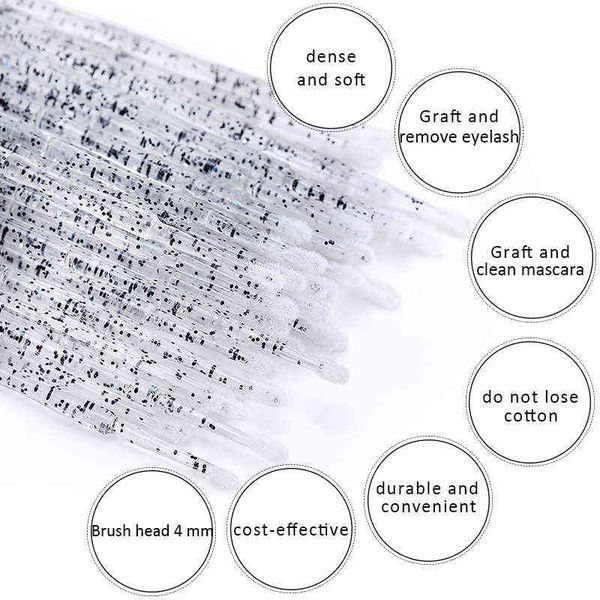 

health and beauty products makeup brush crystal disposable eyelash brushes swab microbrushes extension tools individual es removing applicat