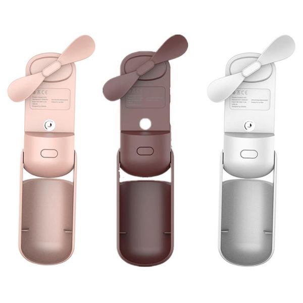 

electric fans portable 2 in 1 mini fan humidifier rechargeable handheld water spray