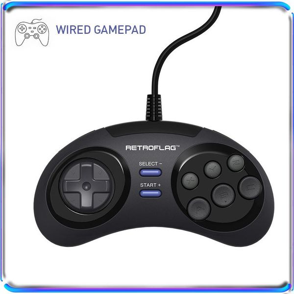 

game controllers & joysticks controller wired gamepad for pc/switch/raspberry pi plug and play accessories retroflag buttons vibration turbo