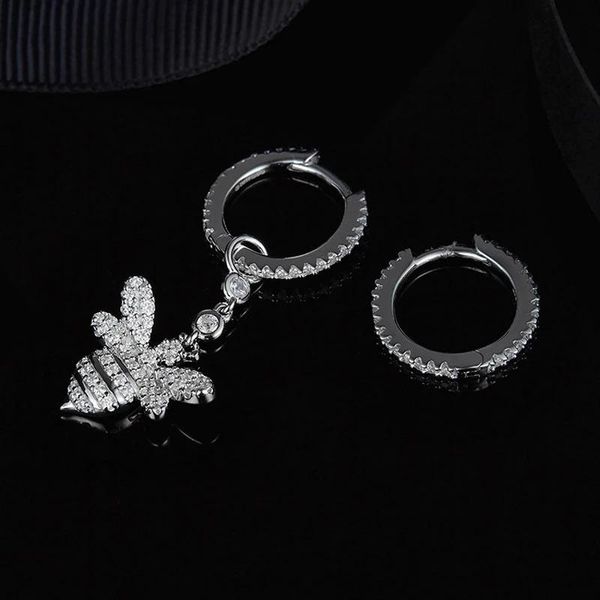 

dangle & chandelier soelle 925 sterling silver asymmetry bee earrings micro zircon cz women fine fashion party jew