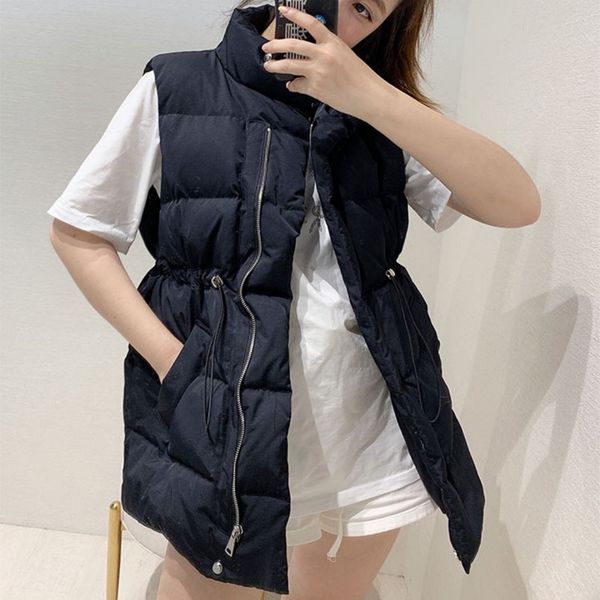 

off season qing down et women's middle and long sleevels korean version loose rope waist vt, Black