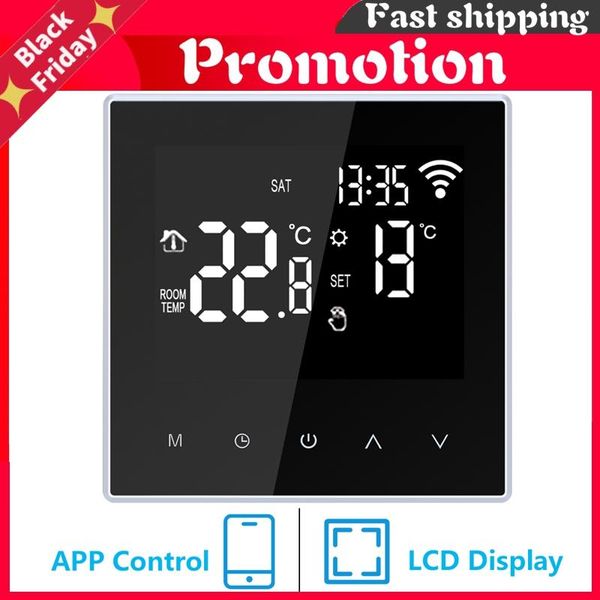 

smart home control wifi thermostat for electric/water floor heating temperature controller life work with alexa google