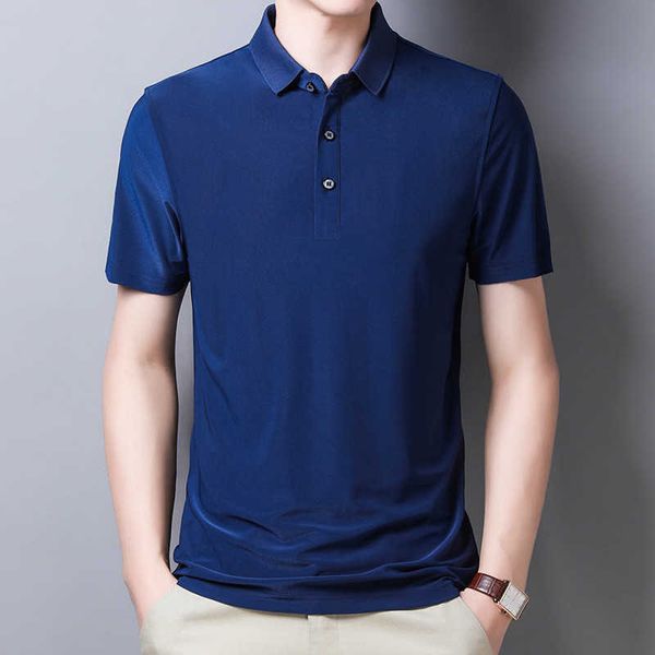 

ymwmhu men polo shirt business office men camisa masculina cotton solid polo shirt plus size summer casual korean 210707, White;black