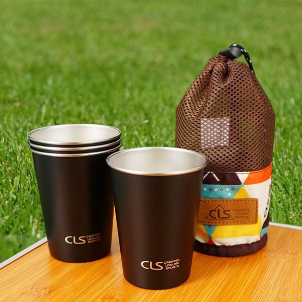 

mugs stainless steel cups water for camping drinking wine home kitchen bar