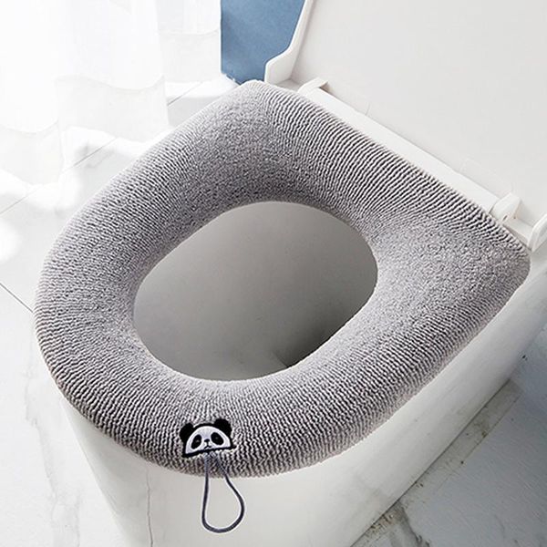 

toilet seat covers winter warm cover closestool mat pure color o-shaped bidet