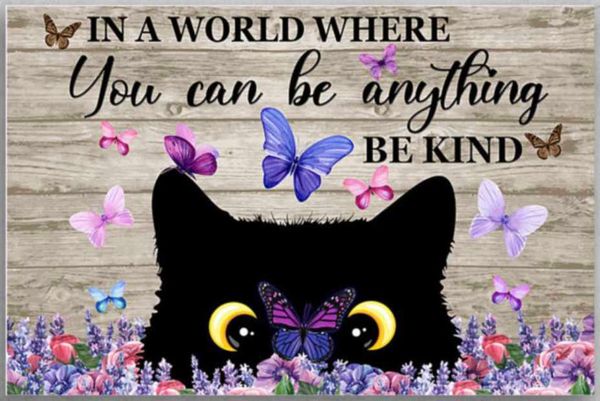 

decor funny cat vintage metal sign retro tin sign art home decoration for living room pet shop wall decor 20x30cm