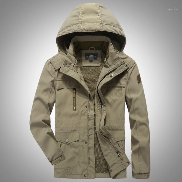 

men's jackets 2021 arrival men quickly dry casual jacket spring autumn hooded outwear coat long sleeves outfit plus size clothes, Black;brown