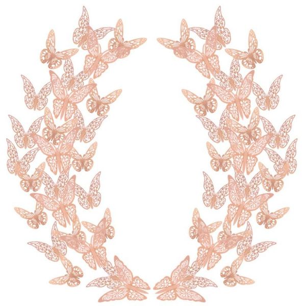

wall stickers hollowed out personalized 3d butterfly sticker home simulation double sided decoration children fest