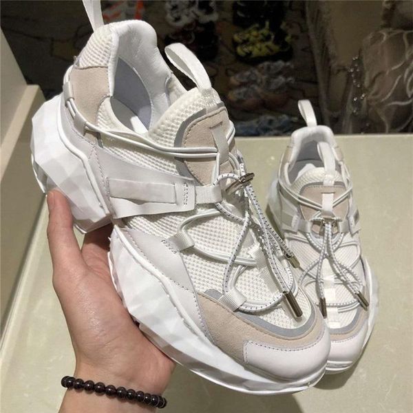

2021 new white women sneakers breathable casual flat shoes woman thick sole tenis feminino slip-on espadrilles leisure trainers, Black