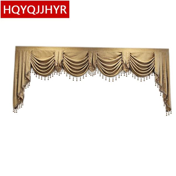 

european high-end custom avalance for curtain living room apartment bedroom l kitchen customizable valance