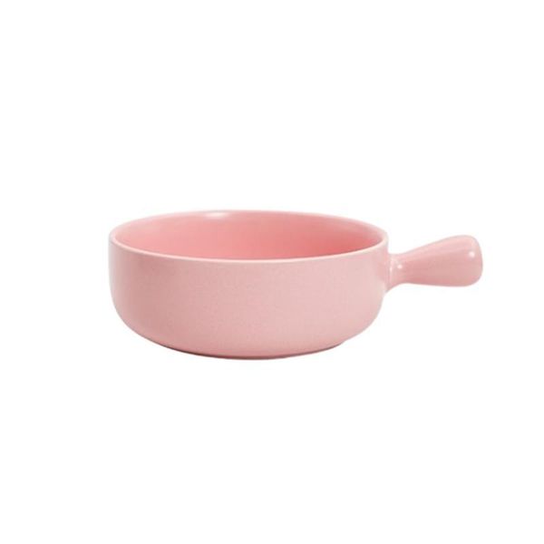 

bowls ceramics fruit salad bowl cooking ovenware kitchen noodle with handle for home (green, march shipment)