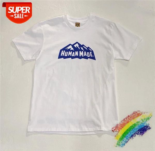 

snow mountain polar bear printing human made t shirt men women 1:1 tees skateboard t-shirt #di7w, White;black