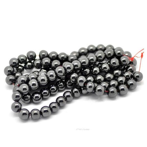 

wholesale natural stone black hematite beads 4 6 8 10 12mm 16" per strand pick size jllutz ffshop2001, Silver