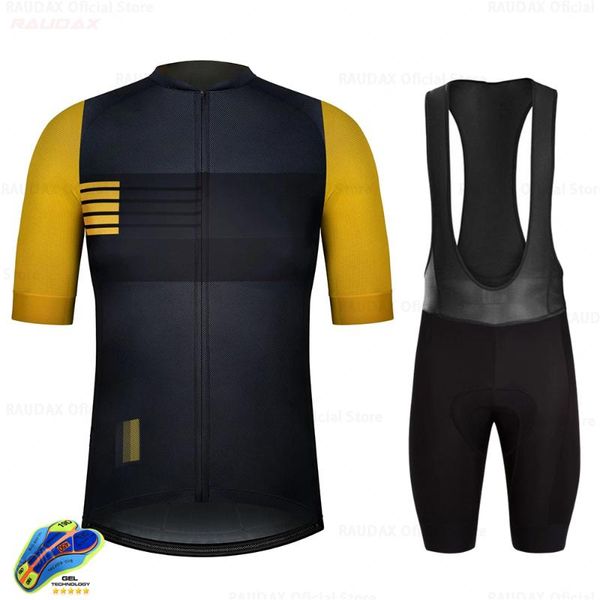 

racing sets gobikefle men's wear better rainbow pro team areo cycling sweatshirt short sleeve suit 2021 summer shorts mtb bike set, Black;blue
